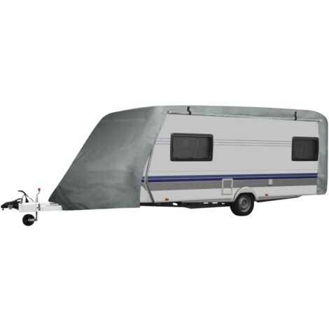 Housse de roulotte taille L Gris vidaXL