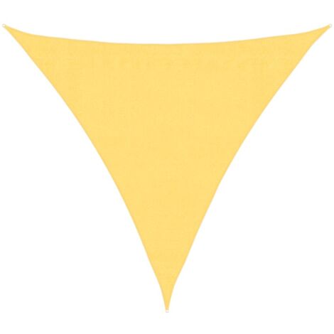 vidaXL Sunshade Sail HDPE Triangular 3,6x3,6x3,6 m Beige