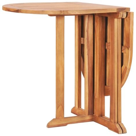 Table d'appoint pliable 60x60x75 cm en bois noir