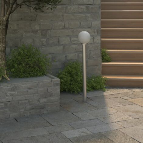 Vidaxl – Lampadaire d'extérieur 110 cm en acier inoxydable – Éclairage blanc – Douille E27 Max 60W – Indice de protection IP44