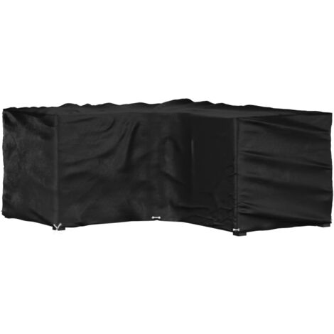 Housse de salon de jardin en forme de L 12 œillets 185x185x90cm vidaXL