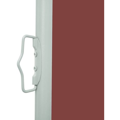 Auvent latéral rétractable de patio 100x300 cm Marron