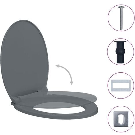 VIDAXL Toilette portable de camping Gris 10+10 L pas cher 