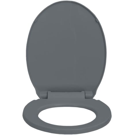 vidaXL Abattant WC à Fermeture en Douceur Marron Siège Cuvette Lunettes WC