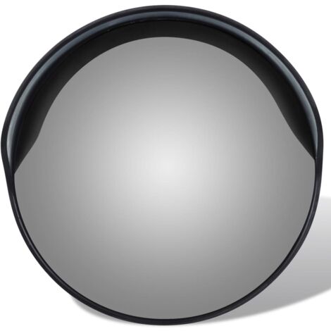 Miroir Convexe Noir Argent - 19 cm