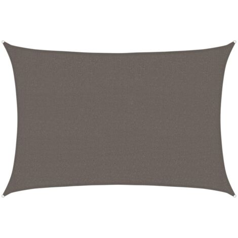 Voile d'ombrage 160 g/m² Anthracite 2,5x4 m PEHD vidaXL
