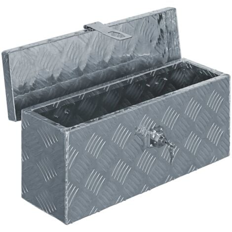 Boîte en aluminium 48,5 x 14 x 20 cm Argenté