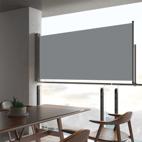 Vidaxl – Store latéral rétractable 60x300 cm – Tissu polyester résistant aux UV – Protection contre le vent et le soleil – Installation facile