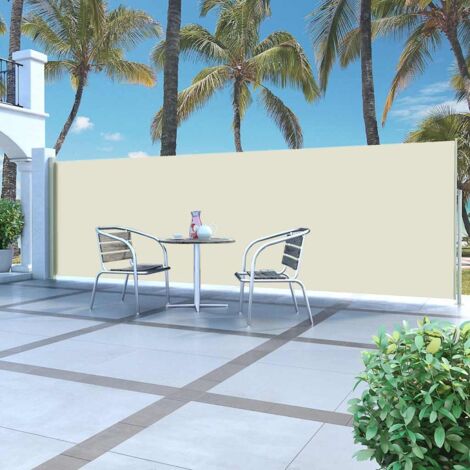 Vidaxl – Auvent latéral rétractable 500 cm – Tissu 100 % polyester – Cadre en acier – Résistance aux UV et à l'eau