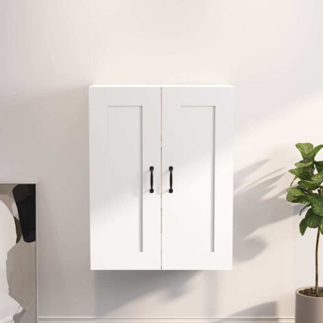 Armoire murale suspendue Blanc 69,5x32,5x90 cm (1/5)