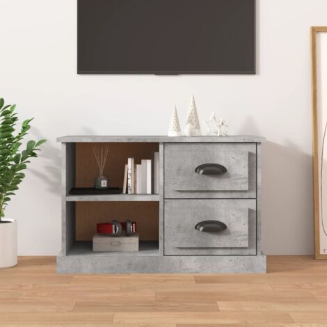 vidaXL TV Cabinet Concrete Grey 73x35,5x47,5 cm Engineered Wood (1/5)