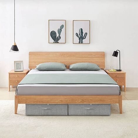 Boîte de rangement Tissu 70x40x18 cm Gris vidaXL