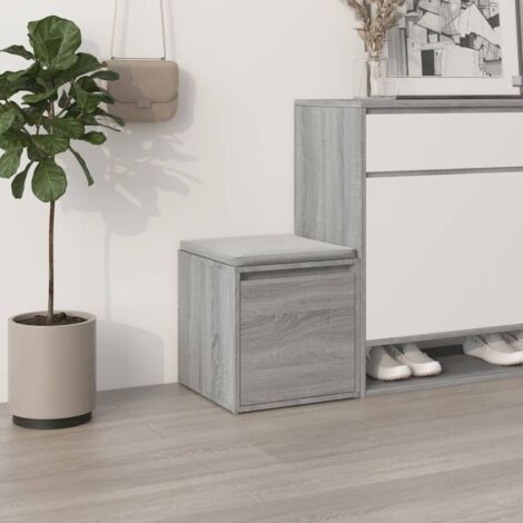 Tiroir boîte Sonoma gris 40,5x40x40 cm Bois d'ingénierie vidaXL