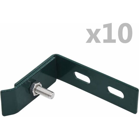 vidaXL Wall Corner Connector 10 Sets Green