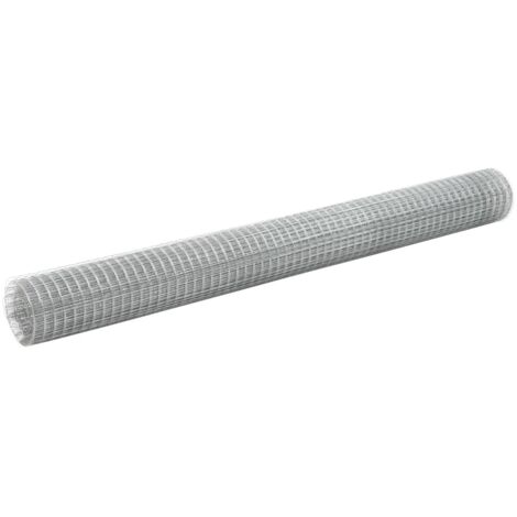 Grillage pour volière acier galvanisé 10x1,5 m argenté vidaXL