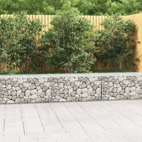 Vidaxl – Mur en gabion acier galvanisé 300 x 50 x 50 cm – Couvercles inclus – Capacité de charge 1400 kg/m³ – Montage facile pour aménagement paysager