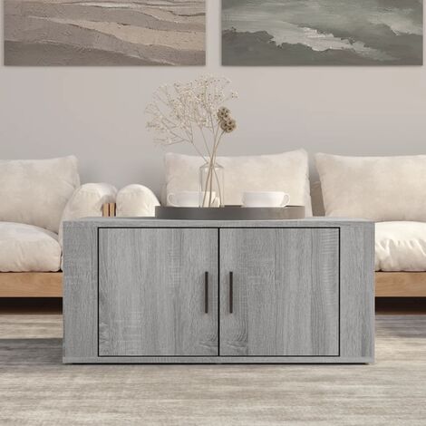 vidaXL Coffee Table Grey Sonoma 80x50x36 cm Engineered Wood (1/5)