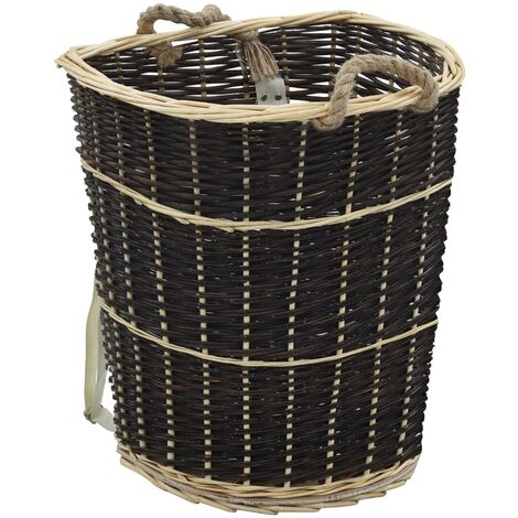 Sac à dos bois de chauffage sangles de transport 57x51x69 cm vidaXL