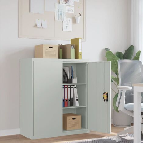 Classeur gris clair 90x40x105 cm acier vidaXL