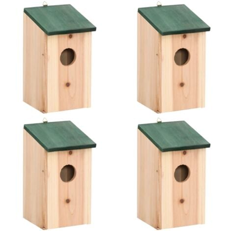 Lot de 4 nichoirs en bois, nichoirs pour oiseaux sauvages -  France