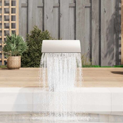 Fontaine cascade de piscine Acier inoxydable 45 x 30 x 60 cm