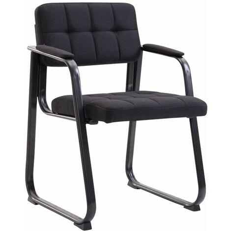 Chaise Visiteur Canada B tissu Noir (1/4)