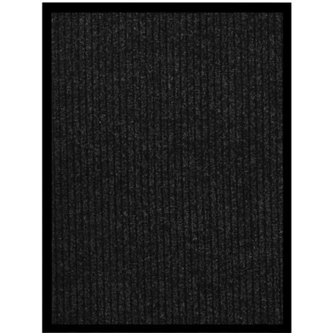 vidaXL Doormat Striped Anthracite 60x80 cm (1/5)