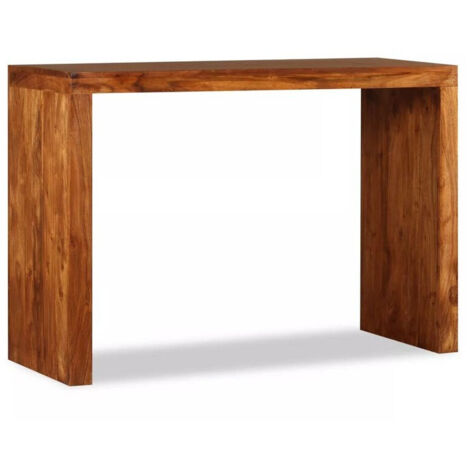 Vidaxl – Table console en bois d'acacia massif finition miel 110x40x76 cm – Élégante pour couloir ou salon – Assemblage facile