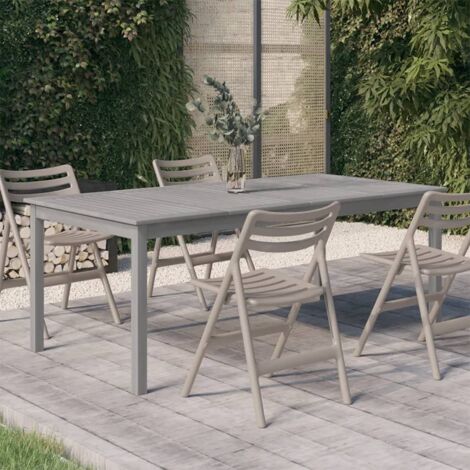 Vidaxl – Table de jardin 200x100x75 cm en bois d'acacia massif – Finition à l'huile pour entretien facile – Design rustique pour extérieur