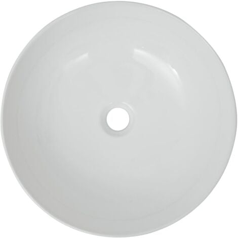 Lavabo ronde Céramique Blanc 41,5 x 13,5 cm