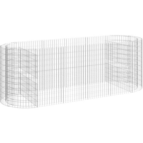 vidaXL Gabion Raised Bed Galvanised Iron 300x100x100 cm