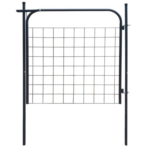 vidaXL Garden Fence Gate 100x100 cm Anthracite (1/6)