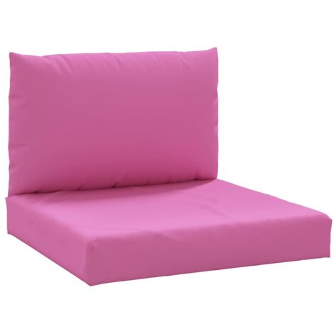Furniture Limited - Coussins de palette lot de 2 rose tissu