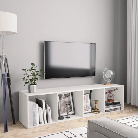 vidaXL Book Cabinet/TV Cabinet White 143x30x36 cm (1/6)