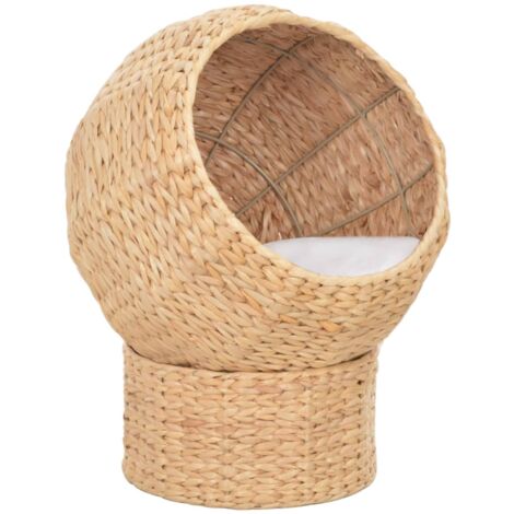 Vidaxl – Panier à chat en herbes marines 45 cm de hauteur – Coussin amovible – Design compact pour intérieur – Confort optimal pour chats