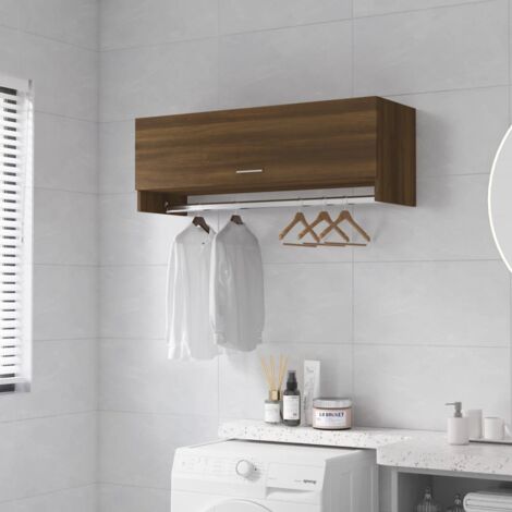 Garde-robe Chêne marron 100x32,5x35 cm Bois d'ingénierie vidaXL