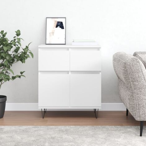 Buffet,Meuble de Rangement Blanc 60x35x70 cm Bois d'ingénierie vidaXL (1/5)