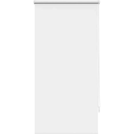 Vidaxl – Store enrouleur occultant blanc 60 x 120 cm – Revêtement thermoplastique argent – Installation murale ou plafond – Polyester 100% (1/8)
