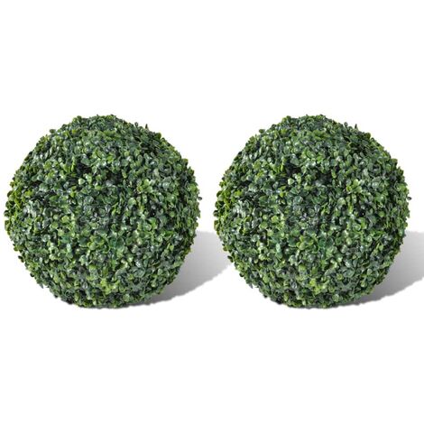 Vidaxl – Plante verte artificielle 2 pcs 27 cm – Résistante aux intempéries – Pour intérieur et extérieur – PVC 100%
