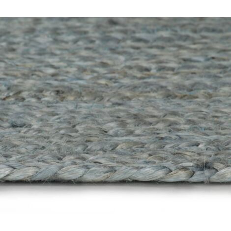 Tapis fait à la main Jute Rond 120 cm Vert olive