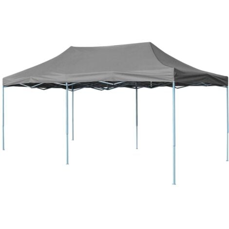 Tente de réception pliable 3 x 6 m Anthracite