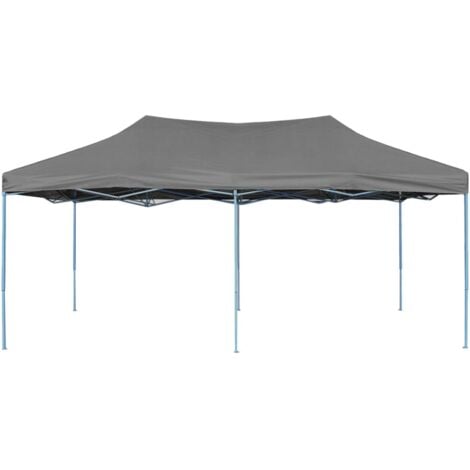 Tente de réception pliable 3 x 6 m Anthracite