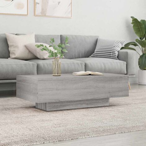 Vidaxl – Table basse fixe sonoma gris 100x49,5x31 cm – Bois d'ingénierie – Design épuré pour salon moderne – Assemblage requis