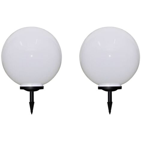 2 pcs Lampes d'allée d'extérieur à LED 50 cm et piquet au sol vidaXL