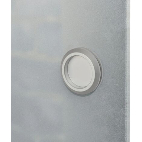 Porte coulissante Verre et aluminium 178 cm Argenté