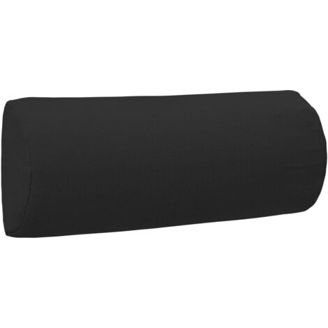 Vidaxl – Appui-tête de chaise longue noir 40x7,5x15 cm en textilène – Rembourré épais – Avec ruban magique pour fixation sécurisée