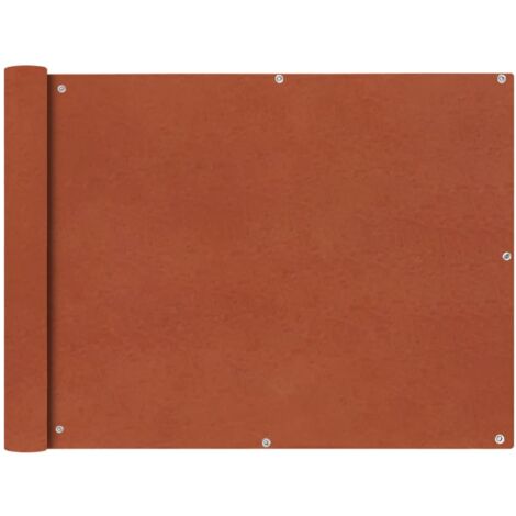 vidaXL Balcony Screen Oxford Fabric 90x400 cm Terracotta