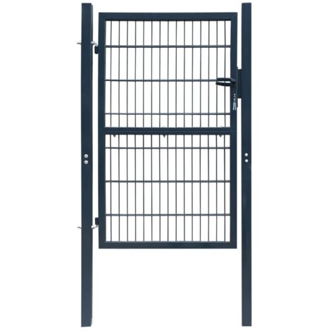 Portillon 2D (simple) Gris anthracite 106x230 cm
