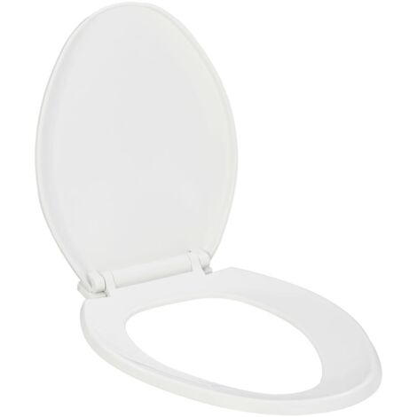 Abattant WC à fermeture en douceur Libération rapide Blanc vidaXL