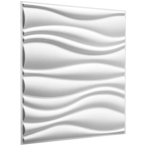 WallArt Panneaux muraux 3D Waves 12 pcs GA-WA04